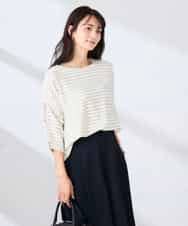 K2KFD22039 a.v.v(アー・ヴェ・ヴェ) リップルバンザイスリーブカットソー グリーン