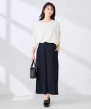 K2KFD22039 a.v.v(アー・ヴェ・ヴェ) リップルバンザイスリーブカットソー グリーン