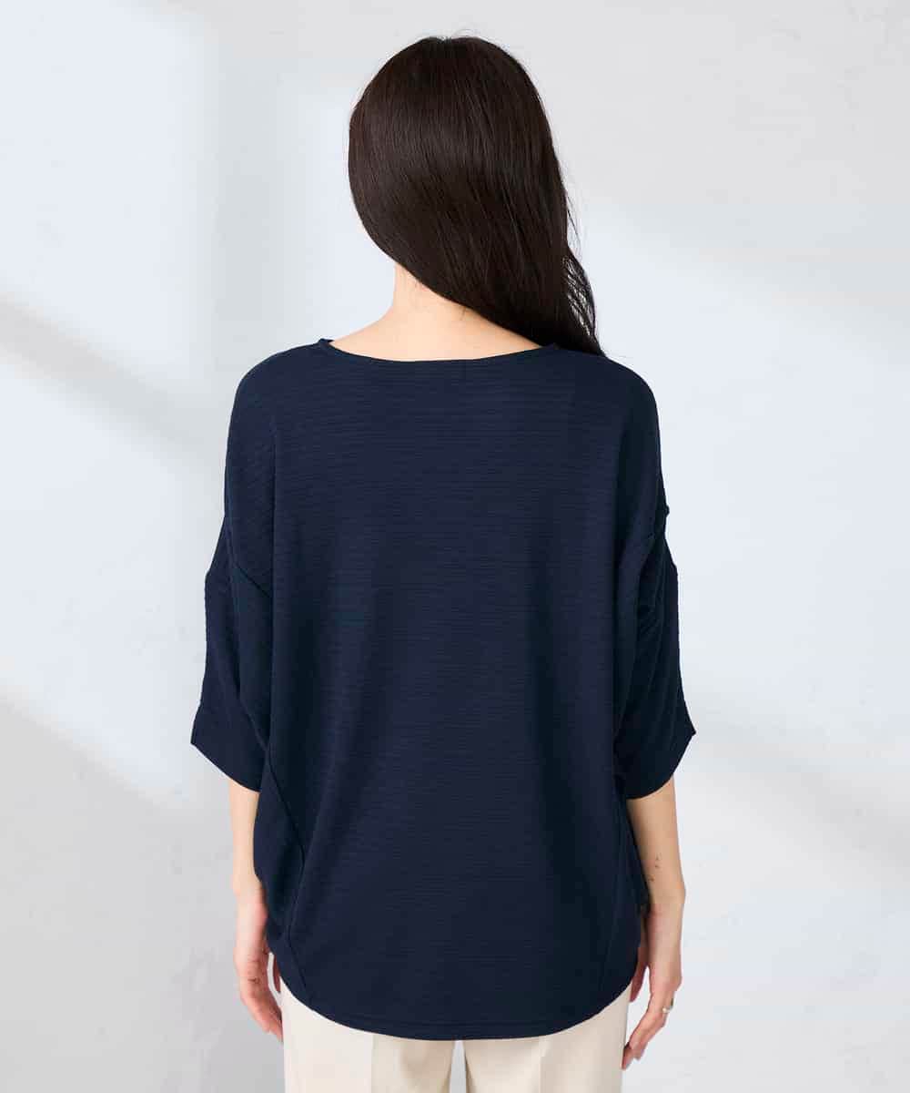 K2KFD22039 a.v.v(アー・ヴェ・ヴェ) リップルバンザイスリーブカットソー グリーン