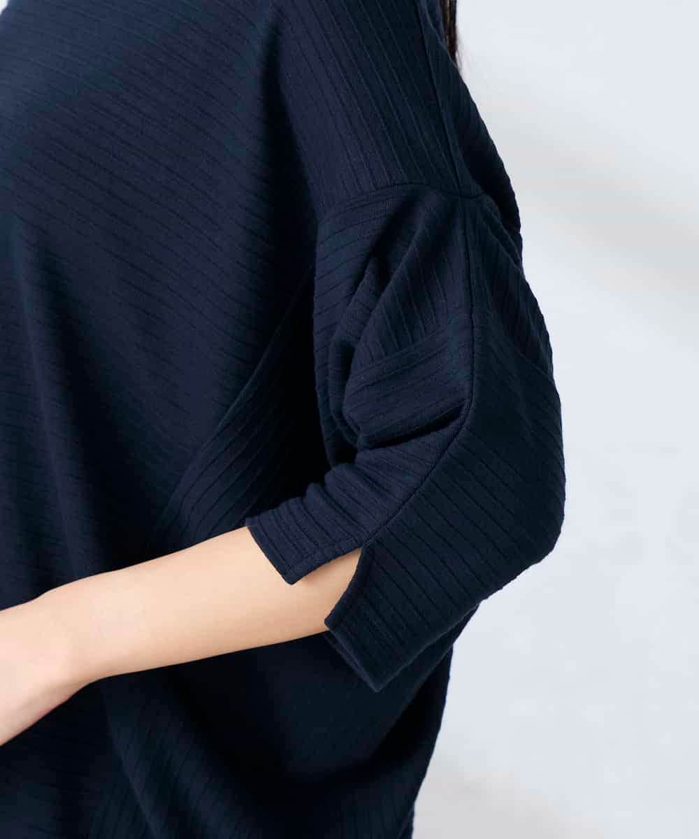 K2KFD22039 a.v.v(アー・ヴェ・ヴェ) リップルバンザイスリーブカットソー グリーン