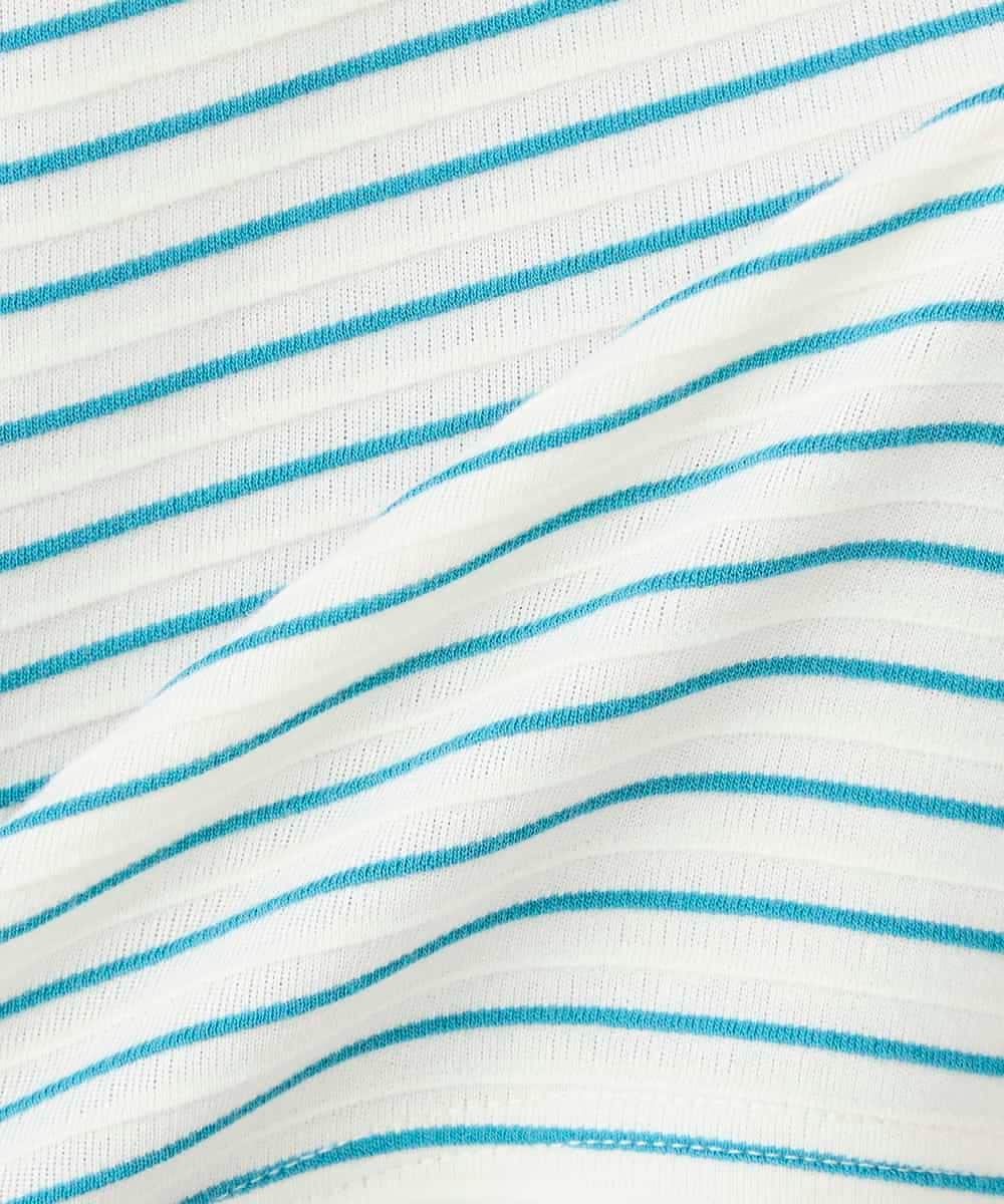 K2KFD22039 a.v.v(アー・ヴェ・ヴェ) リップルバンザイスリーブカットソー グリーン