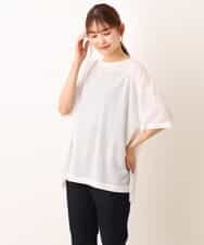 K2KFM47034 a.v.v(アー・ヴェ・ヴェ) シアーテレコTシャツ ベージュ