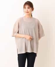K2KFM47034 a.v.v(アー・ヴェ・ヴェ) シアーテレコTシャツ ベージュ