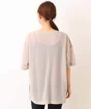K2KFM47034 a.v.v(アー・ヴェ・ヴェ) シアーテレコTシャツ ベージュ