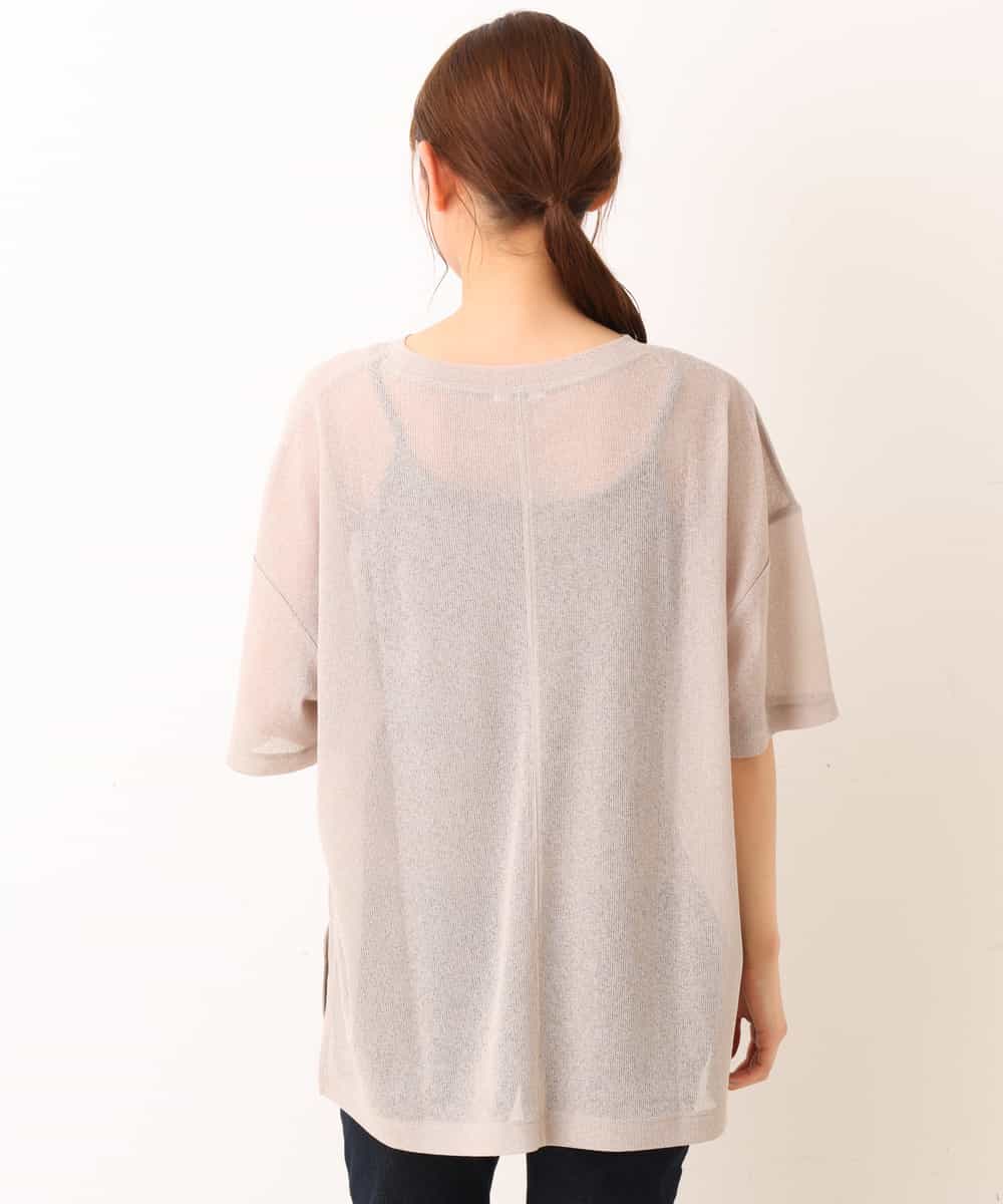 K2KFM47034 a.v.v(アー・ヴェ・ヴェ) シアーテレコTシャツ ベージュ