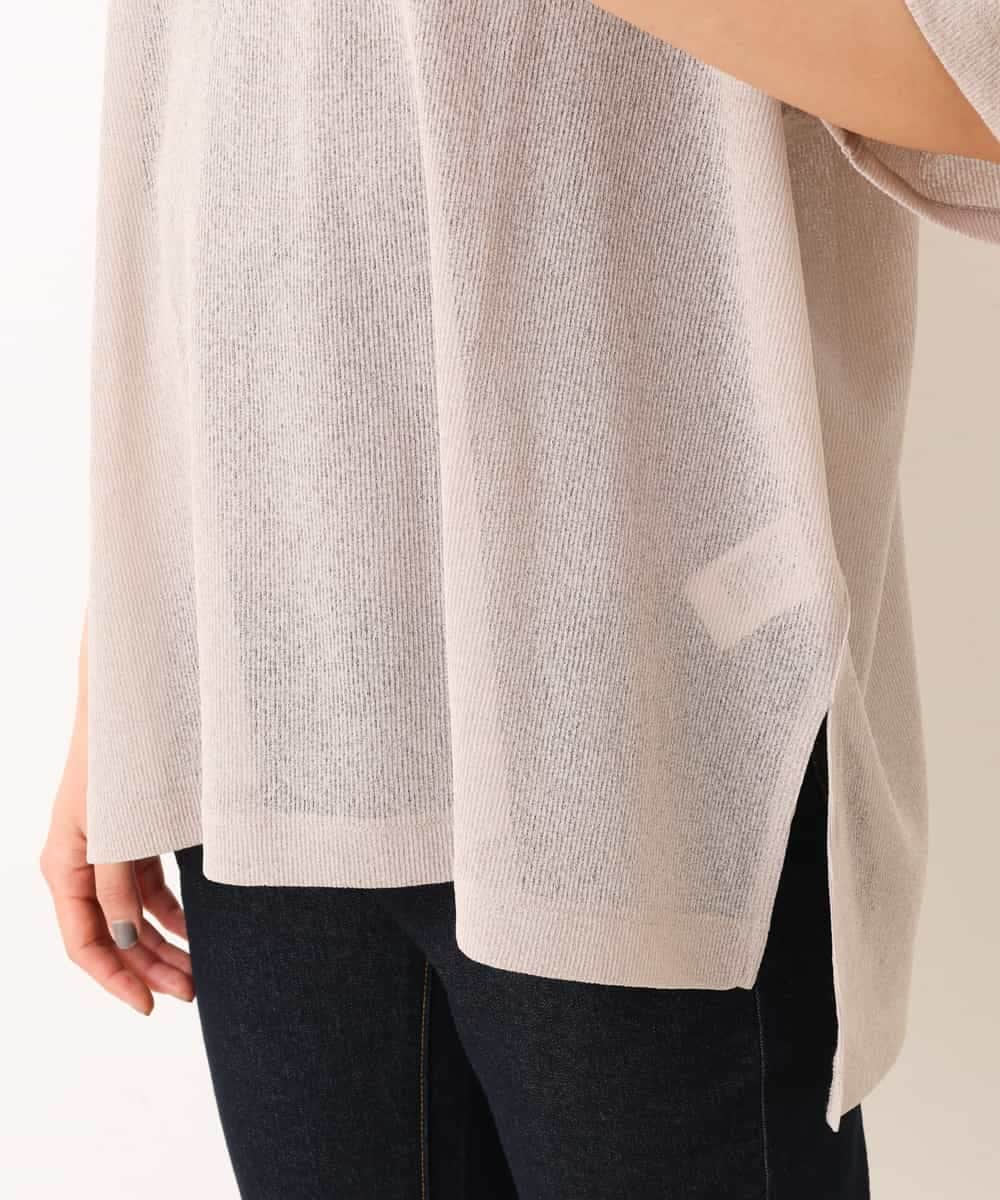 K2KFM47034 a.v.v(アー・ヴェ・ヴェ) シアーテレコTシャツ ベージュ