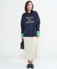 K2KFS17044 a.v.v(アー・ヴェ・ヴェ) 大人のロゴスウェット ネイビー