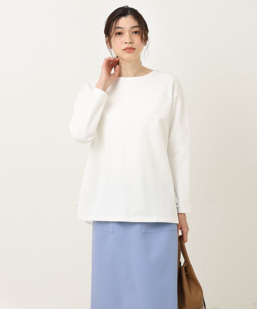 異素材ドッキングデザイントップス(カットソー・Tシャツ) | a.v.v(アー 