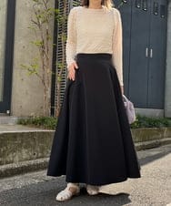 K2KFS29039 a.v.v(アー・ヴェ・ヴェ) ギャザースリーブぽこぽこトップス アイボリー