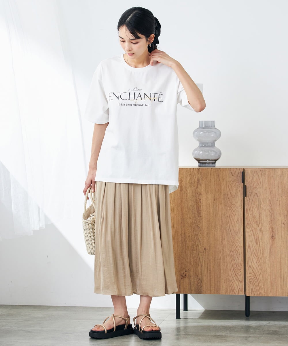 K2KGA29034 a.v.v(アー・ヴェ・ヴェ) 【コットン100%】クラシックロゴTシャツ ダークグレー