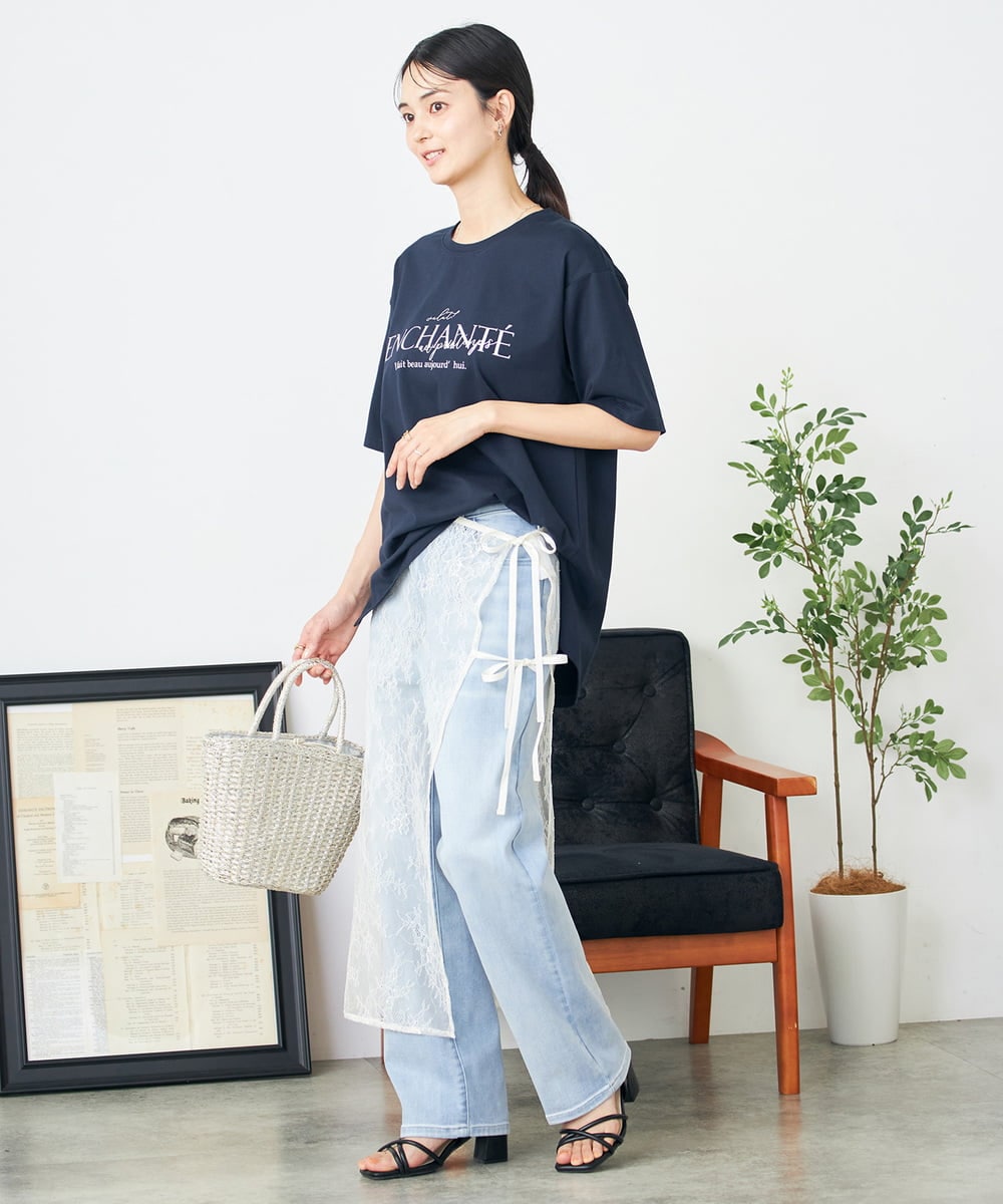 K2KGA29034 a.v.v(アー・ヴェ・ヴェ) 【コットン100%】クラシックロゴTシャツ ダークグレー