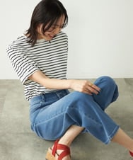K2KGA30019 a.v.v(アー・ヴェ・ヴェ) 【コットン100％/雑誌InRed(宝島社)5月号掲載】ロールアップハーフスリーブＴシャツ オレンジ