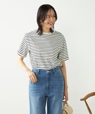 K2KGA30019 a.v.v(アー・ヴェ・ヴェ) 【コットン100％/雑誌InRed(宝島社)5月号掲載】ロールアップハーフスリーブＴシャツ オレンジ
