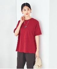 K2KGA30019 a.v.v(アー・ヴェ・ヴェ) 【コットン100％/雑誌InRed(宝島社)5月号掲載】ロールアップハーフスリーブＴシャツ オレンジ