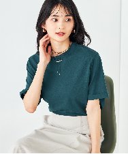 K2KGA30019 a.v.v(アー・ヴェ・ヴェ) 【コットン100％/雑誌InRed(宝島社)5月号掲載】ロールアップハーフスリーブＴシャツ オレンジ