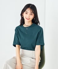 K2KGA30019 a.v.v(アー・ヴェ・ヴェ) 【コットン100％/雑誌InRed(宝島社)5月号掲載】ロールアップハーフスリーブＴシャツ オレンジ