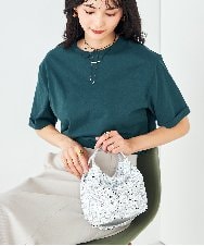 K2KGA30019 a.v.v(アー・ヴェ・ヴェ) 【コットン100％/雑誌InRed(宝島社)5月号掲載】ロールアップハーフスリーブＴシャツ オレンジ