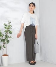K2KGA34034 a.v.v(アー・ヴェ・ヴェ) 【コットン100％】フォトプリントTシャツ アイボリー