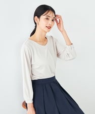K2KGA41039 a.v.v(アー・ヴェ・ヴェ) ハートネックチュニックカットソー グレージュ