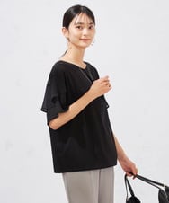 K2KGA44034 a.v.v(アー・ヴェ・ヴェ) 【接触冷感/UVカット】2WAY シフォンケープトップス ピンク