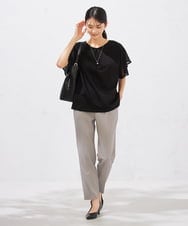 K2KGA44034 a.v.v(アー・ヴェ・ヴェ) 【接触冷感/UVカット】2WAY シフォンケープトップス ピンク