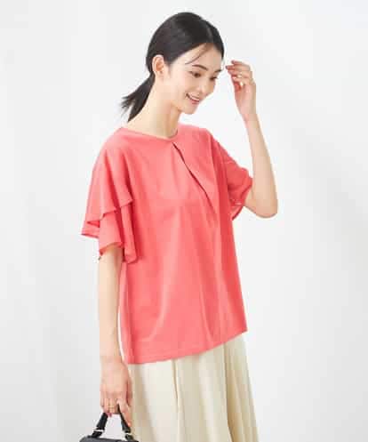 K2KGA44034 a.v.v 【接触冷感/UVカット】2WAY シフォンケープトップス