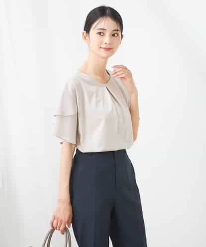 K2KGA44034 a.v.v 【接触冷感/UVカット】2WAY シフォンケープトップス