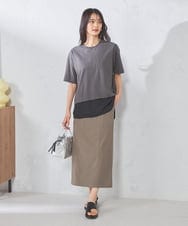 K2KGA45034 a.v.v(アー・ヴェ・ヴェ) 【コットン100％】大人のクロップドロゴTシャツ ホワイト