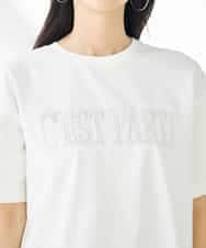 K2KGA45034 a.v.v(アー・ヴェ・ヴェ) 【コットン100％】大人のクロップドロゴTシャツ ホワイト
