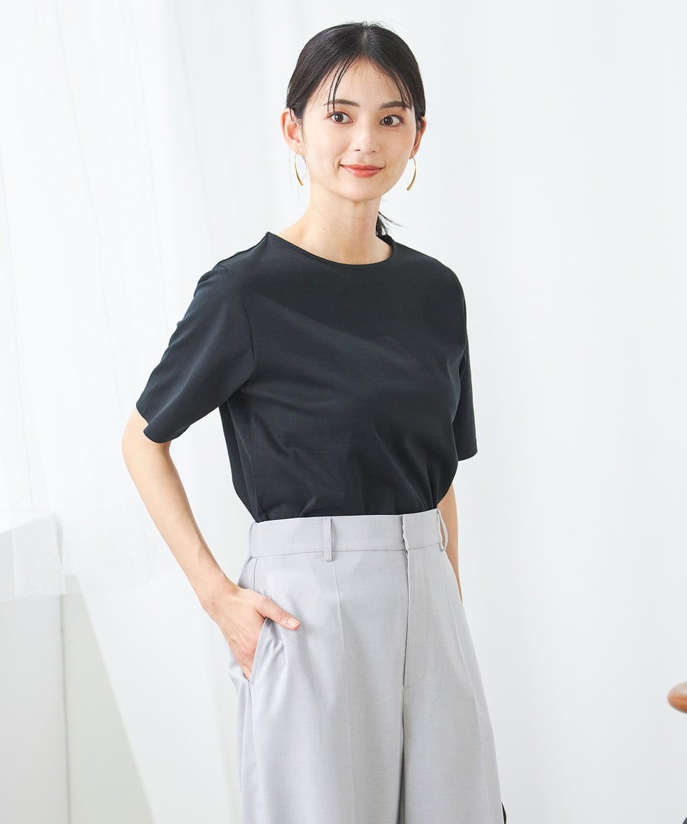 K2KGA50034 a.v.v(アー・ヴェ・ヴェ) 【接触冷感/UVカット】大人のリッチTシャツ オレンジ