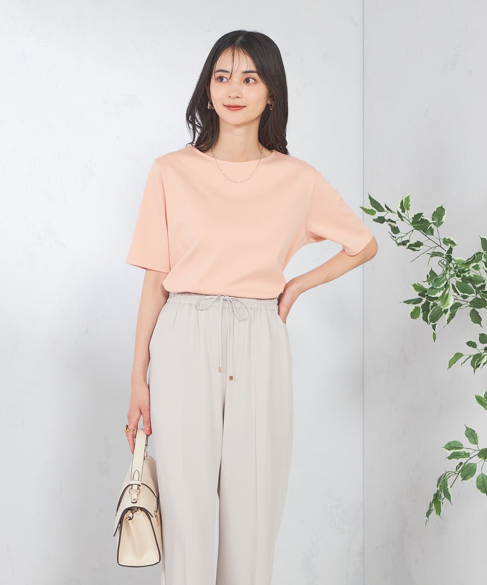 K2KGA50034 a.v.v(アー・ヴェ・ヴェ) 【接触冷感/UVカット】大人のリッチTシャツ オレンジ