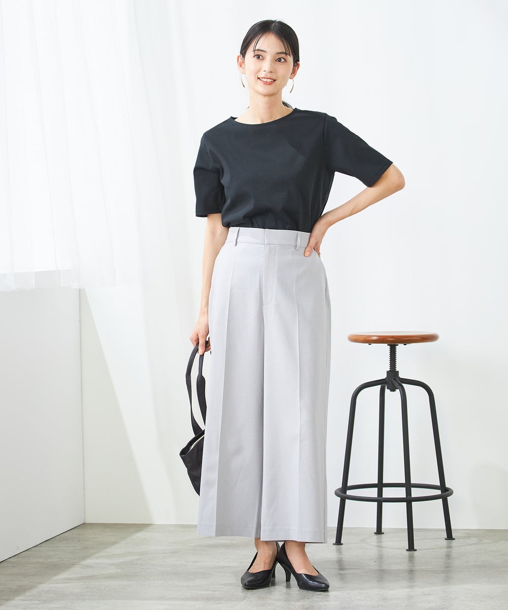 K2KGA50034 a.v.v(アー・ヴェ・ヴェ) 【接触冷感/UVカット】大人のリッチTシャツ オレンジ