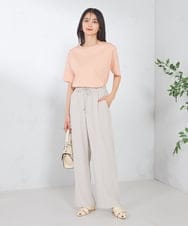 K2KGA50034 a.v.v(アー・ヴェ・ヴェ) 【接触冷感/UVカット】大人のリッチTシャツ オレンジ