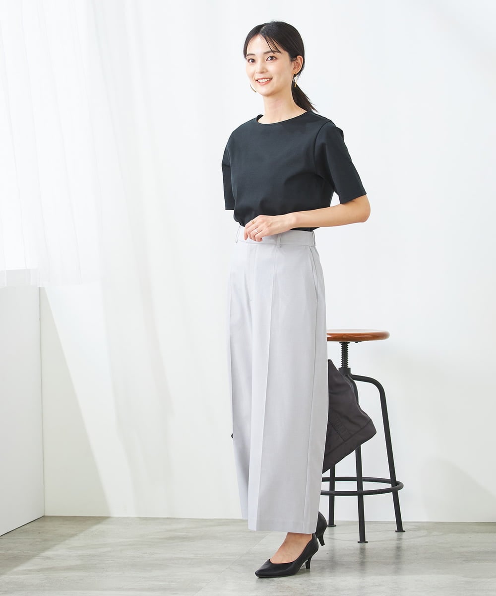 K2KGA50034 a.v.v(アー・ヴェ・ヴェ) 【接触冷感/UVカット】大人のリッチTシャツ オレンジ