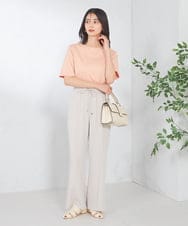 K2KGA50034 a.v.v(アー・ヴェ・ヴェ) 【接触冷感/UVカット】大人のリッチTシャツ オレンジ