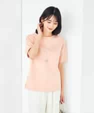 K2KGA50034 a.v.v(アー・ヴェ・ヴェ) 【接触冷感/UVカット】大人のリッチTシャツ オレンジ