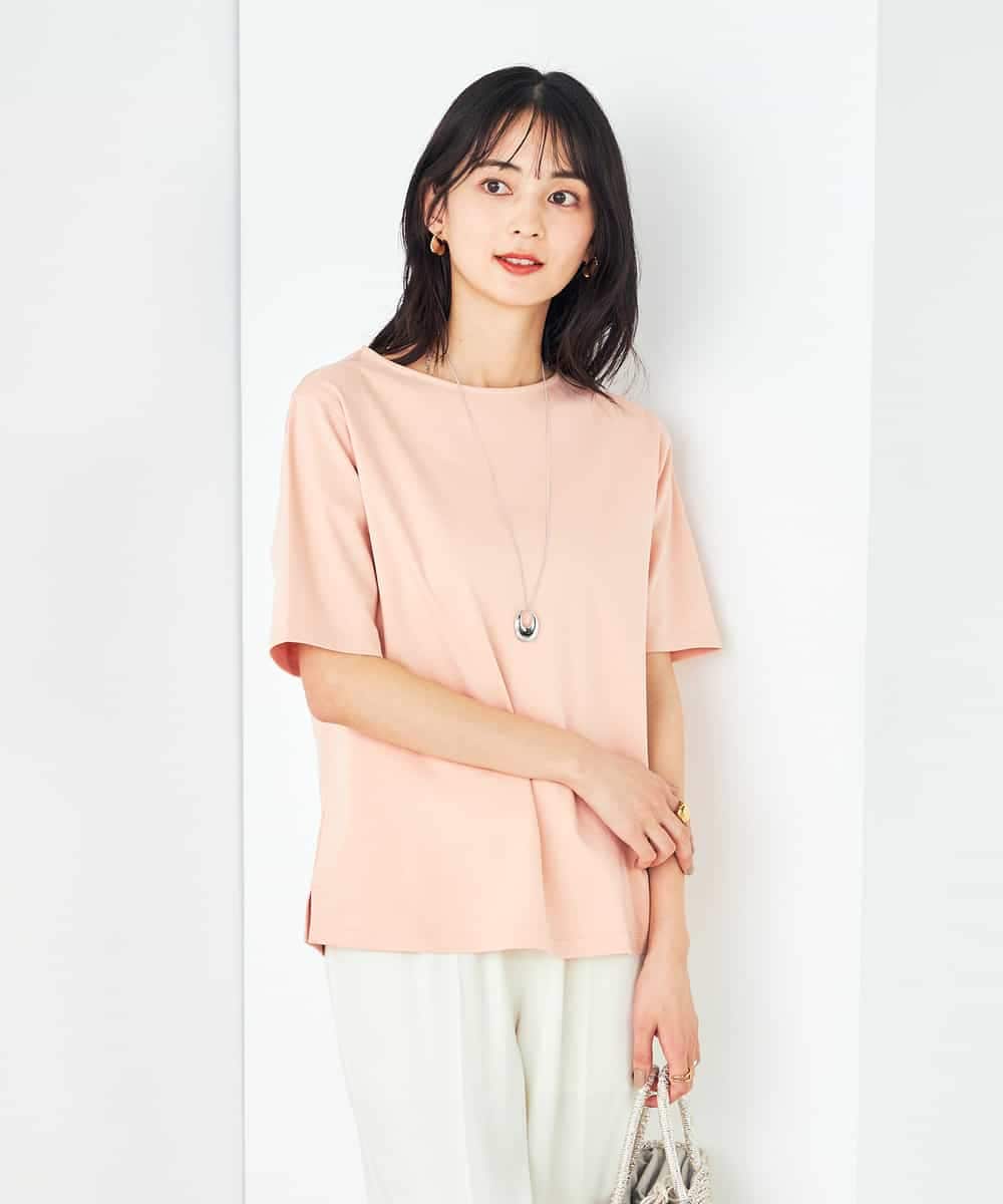 K2KGA50034 a.v.v(アー・ヴェ・ヴェ) 【接触冷感/UVカット】大人のリッチTシャツ オレンジ