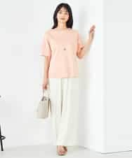 K2KGA50034 a.v.v(アー・ヴェ・ヴェ) 【接触冷感/UVカット】大人のリッチTシャツ オレンジ