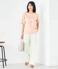 K2KGA50034 a.v.v(アー・ヴェ・ヴェ) 【接触冷感/UVカット】大人のリッチTシャツ オレンジ