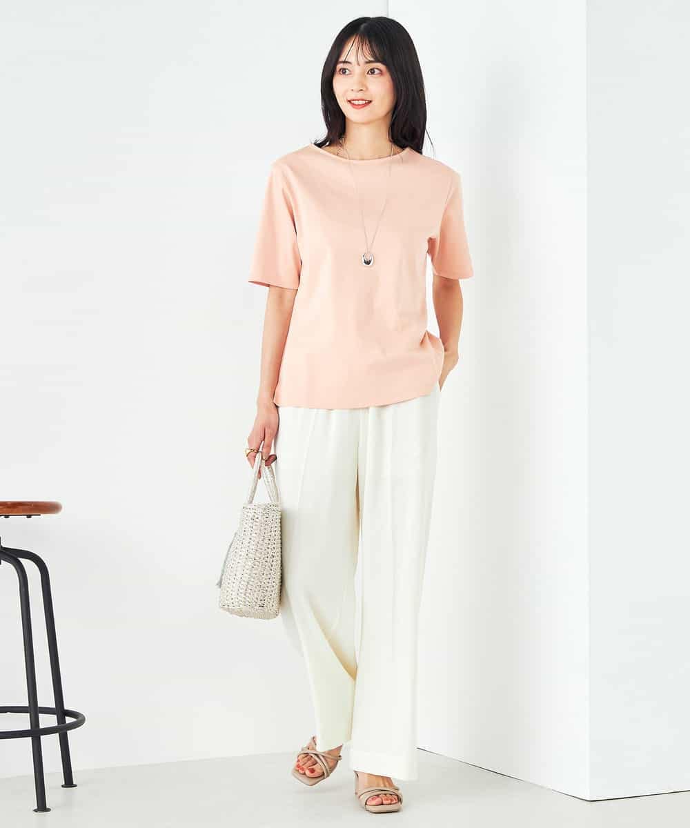 K2KGA50034 a.v.v(アー・ヴェ・ヴェ) 【接触冷感/UVカット】大人のリッチTシャツ オレンジ