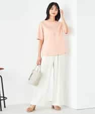 K2KGA50034 a.v.v(アー・ヴェ・ヴェ) 【接触冷感/UVカット】大人のリッチTシャツ オレンジ