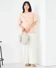 K2KGA50034 a.v.v(アー・ヴェ・ヴェ) 【接触冷感/UVカット】大人のリッチTシャツ オレンジ