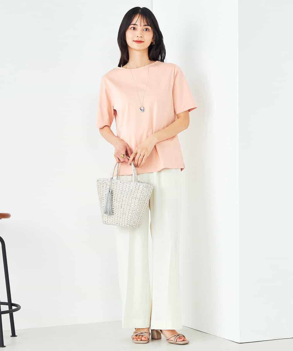 K2KGA50034 a.v.v(アー・ヴェ・ヴェ) 【接触冷感/UVカット】大人のリッチTシャツ オレンジ