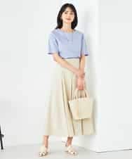 K2KGA50034 a.v.v(アー・ヴェ・ヴェ) 【接触冷感/UVカット】大人のリッチTシャツ オレンジ