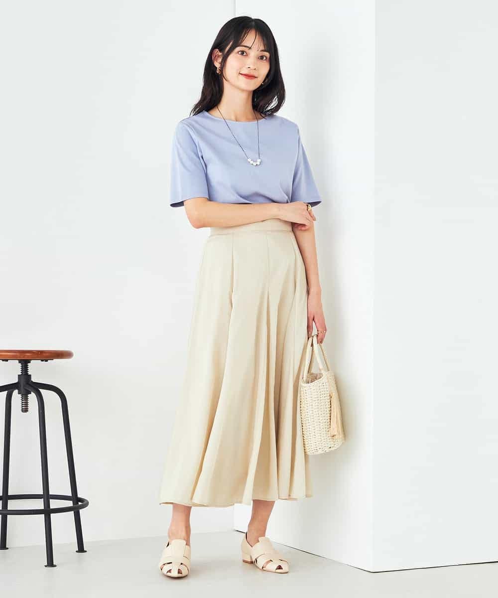 K2KGA50034 a.v.v(アー・ヴェ・ヴェ) 【接触冷感/UVカット】大人のリッチTシャツ オレンジ