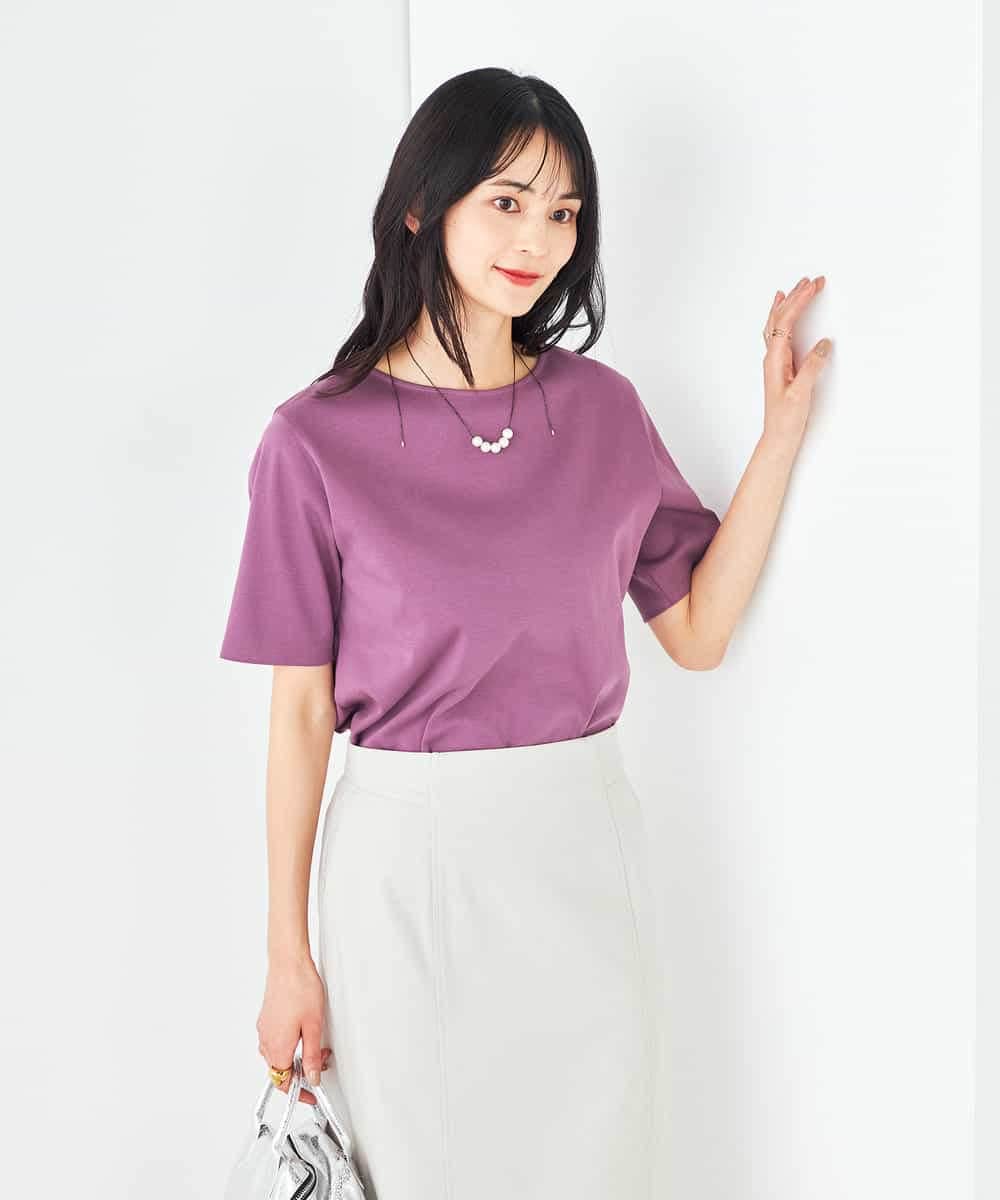 K2KGA50034 a.v.v(アー・ヴェ・ヴェ) 【接触冷感/UVカット】大人のリッチTシャツ オレンジ