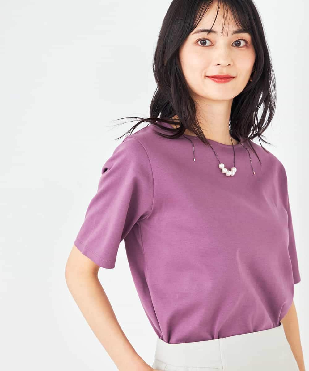 K2KGA50034 a.v.v(アー・ヴェ・ヴェ) 【接触冷感/UVカット】大人のリッチTシャツ オレンジ