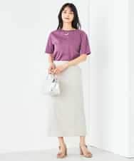 K2KGA50034 a.v.v(アー・ヴェ・ヴェ) 【接触冷感/UVカット】大人のリッチTシャツ オレンジ