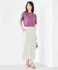 K2KGA50034 a.v.v(アー・ヴェ・ヴェ) 【接触冷感/UVカット】大人のリッチTシャツ オレンジ