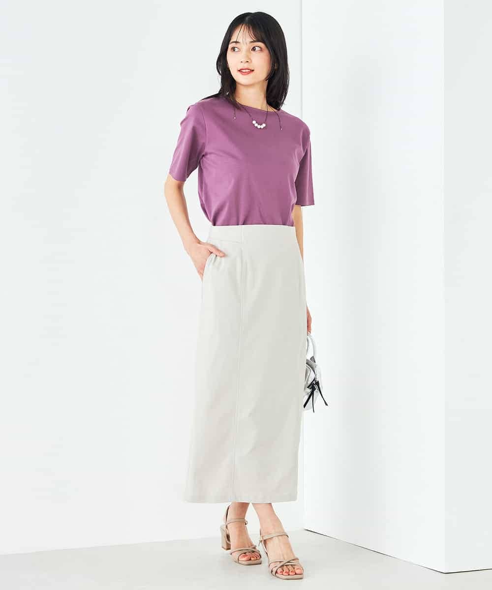 K2KGA50034 a.v.v(アー・ヴェ・ヴェ) 【接触冷感/UVカット】大人のリッチTシャツ オレンジ